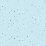 Pattern of raindrops on a light blue background