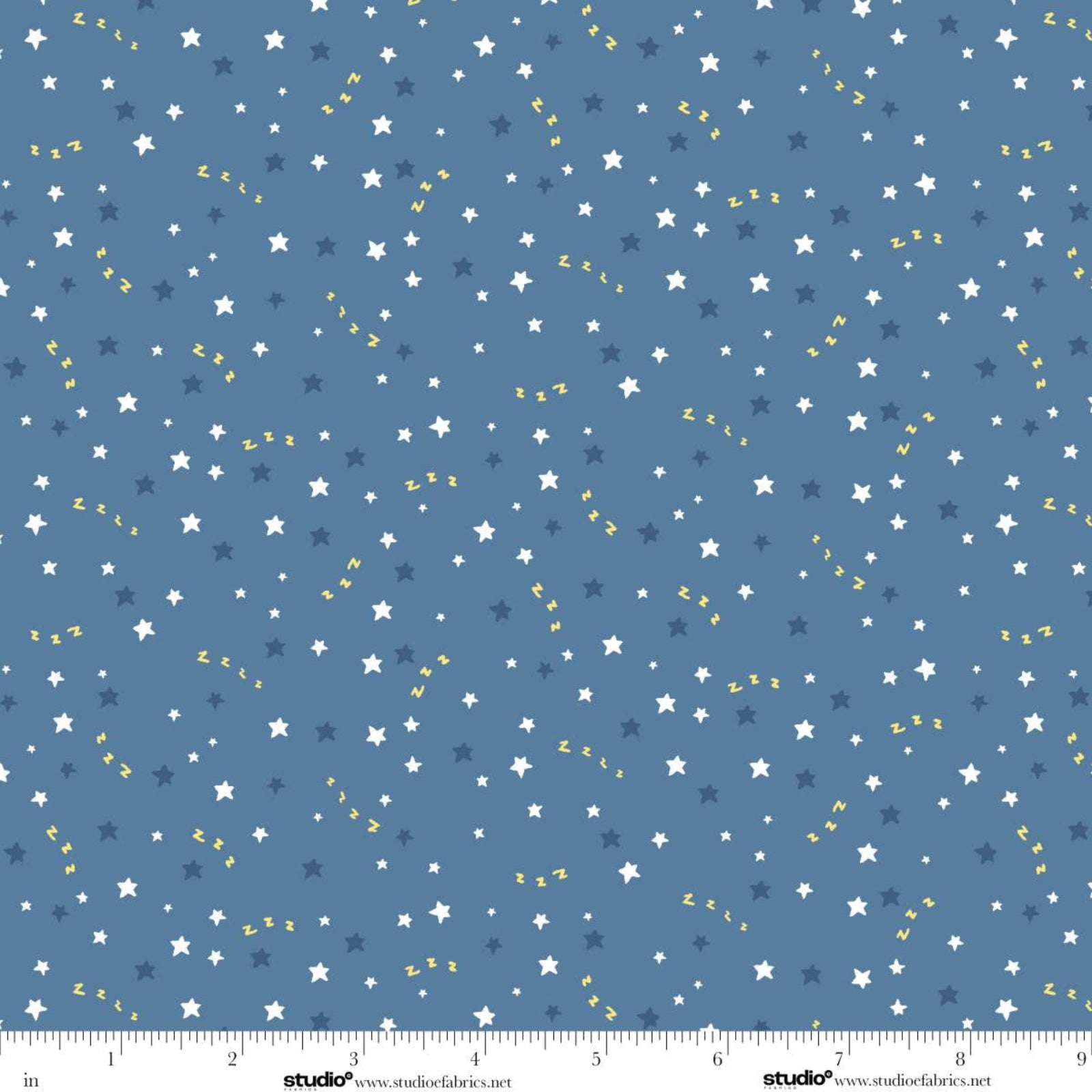 Star pattern on a blue background.