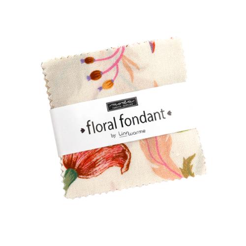 Floral Fondant - 2.5" Mini Charm
