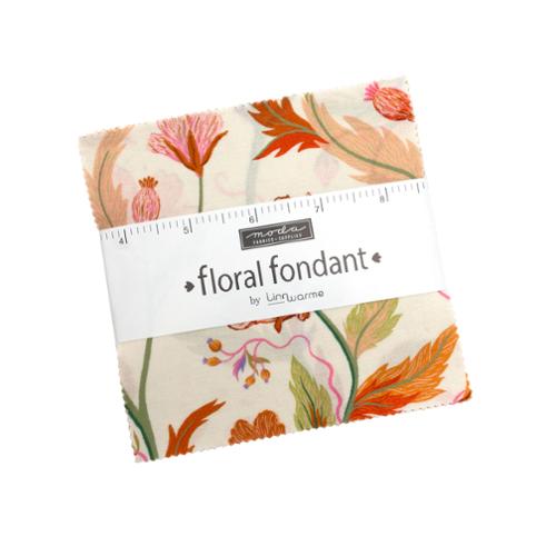 Floral Fondant - 5" Charm