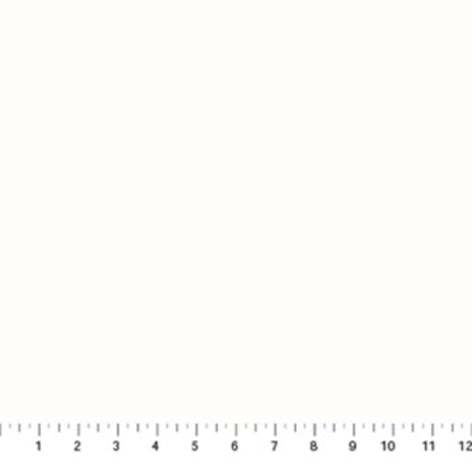 White fabric with a ruler at the bottom