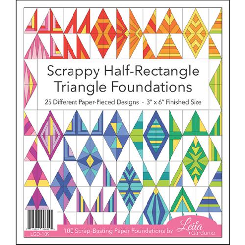 Scrappy Half-Rectangle Triangles 3"x6" Finished Blocks