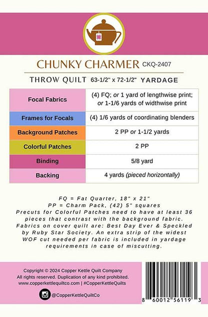 Chunky Charmer - Quilt Pattern