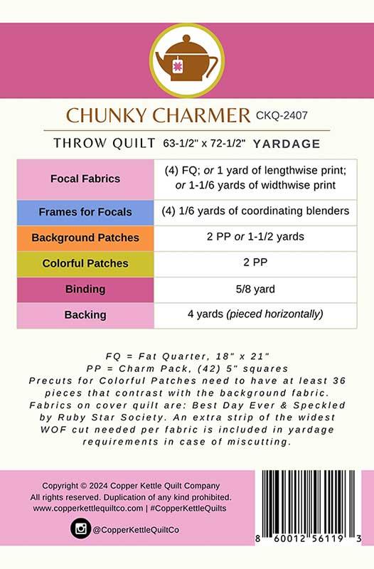 Chunky Charmer - Quilt Pattern