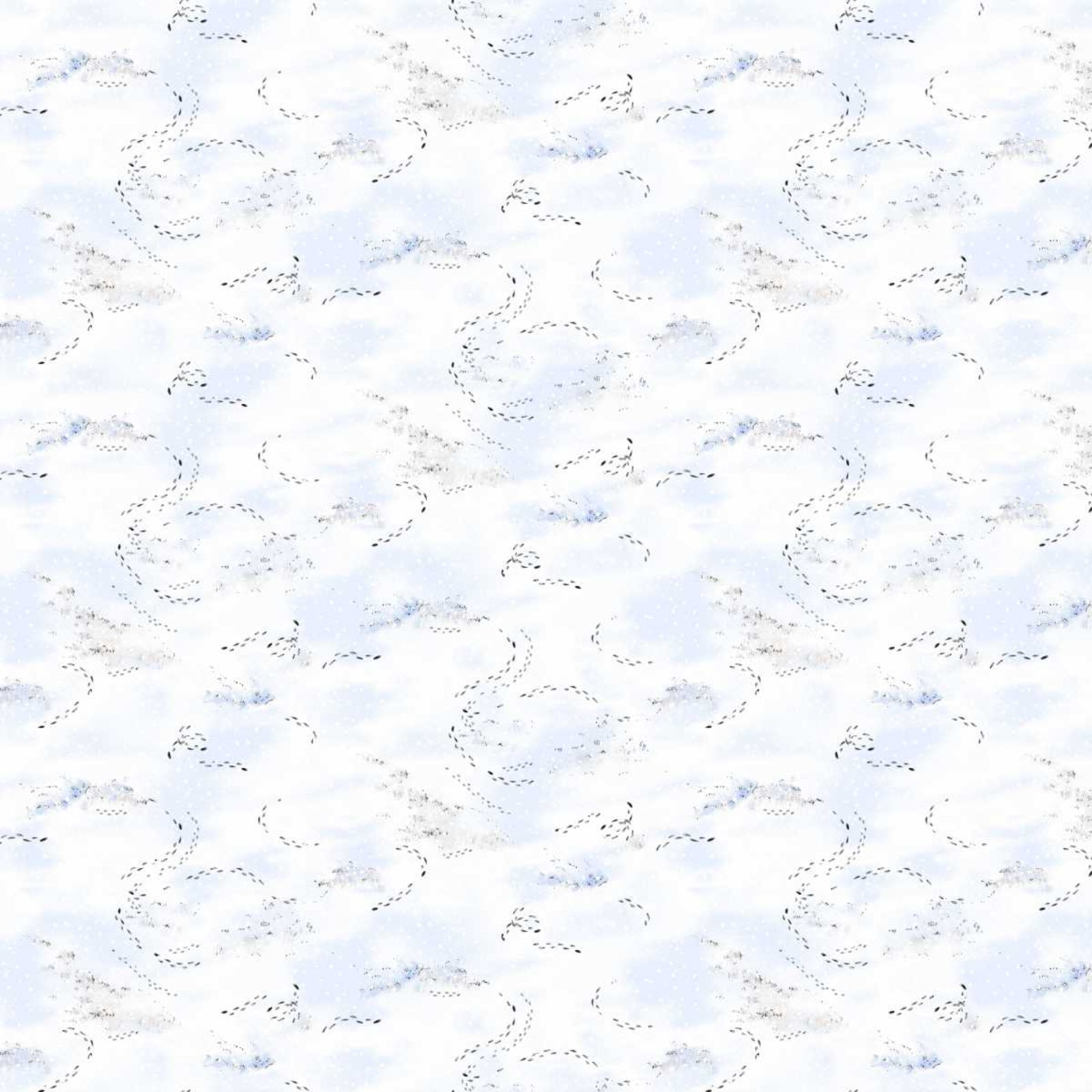 A repeating pattern of light blue and white wavy lines with small gray dotted accents, filling the entire frame.