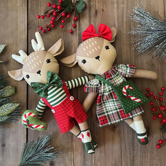 Holiday Cheer - Reindeer Stuffies - Panel