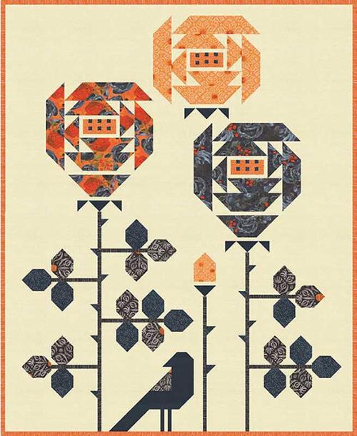 Visitor Among the Roses - Quilt Pattern