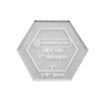 Acrylic Template 1" Hexagon w/ 3/8" seams