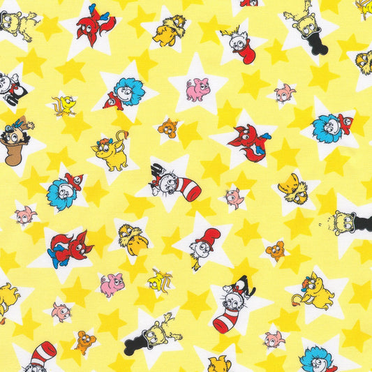 Little Seuss - Tossed Characters - Yellow