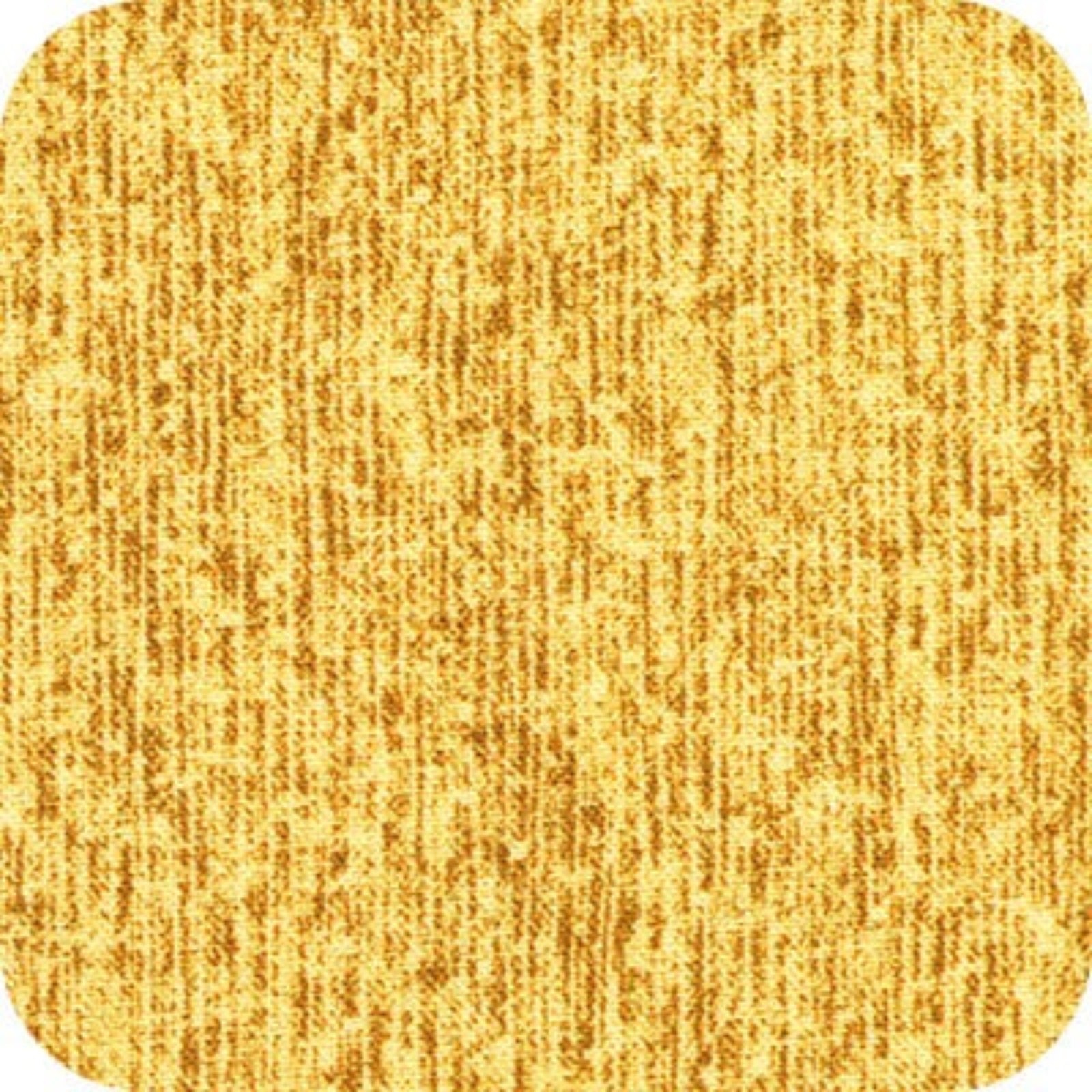 A square swatch with rounded corners showing a close-up of a textured golden-yellow fabric or material surface.