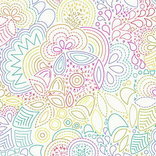 Color Wheel - Rainbow Stitched - Day