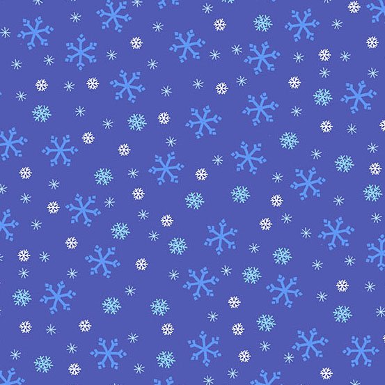 Snowflakes - Indigo
