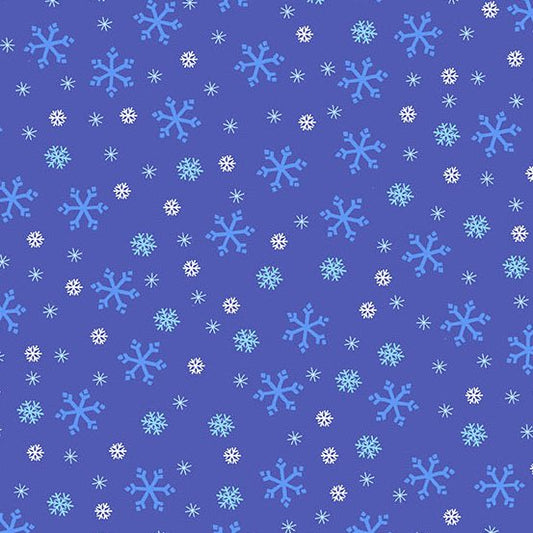 Snowflakes - Indigo