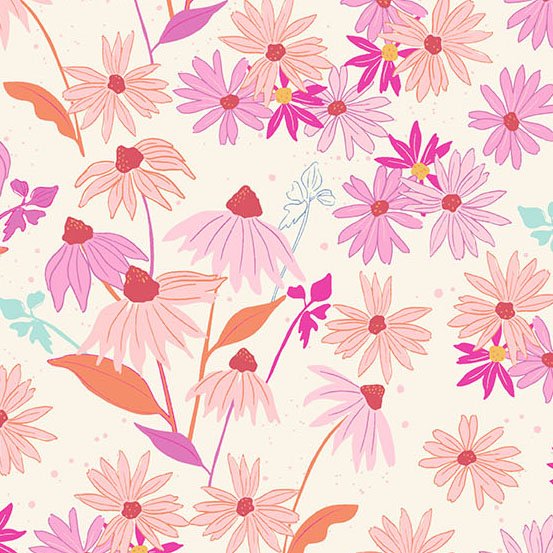 Petals & Stitches - Echinacea - Cream