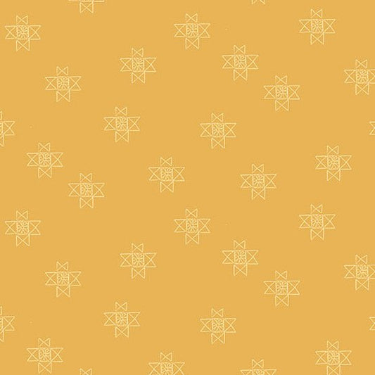 Petals & Stitches - Ohio Star - Gold