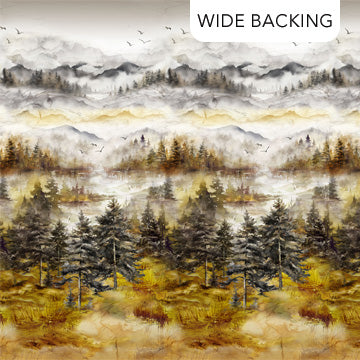 108" Misty Morning Wideback - Scenic - Ochre