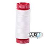Aurifil 12wt 2021 55yd Natural White