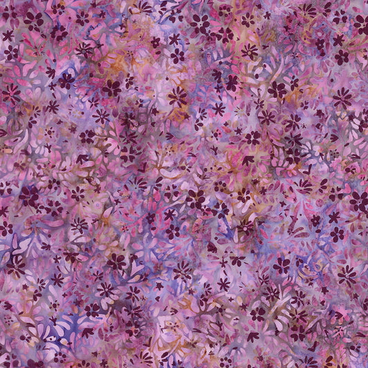 Batik Wildflowers Misty - Dusty Periwinkle