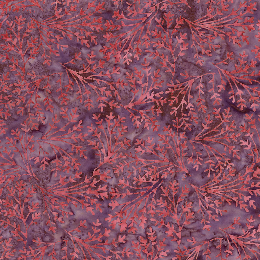 Batik Wildflowers Misty - Splash of Grenadine