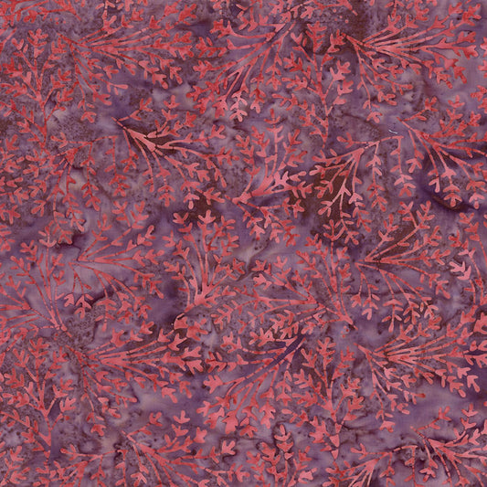 Batik Wildflowers Misty - Splash of Grenadine