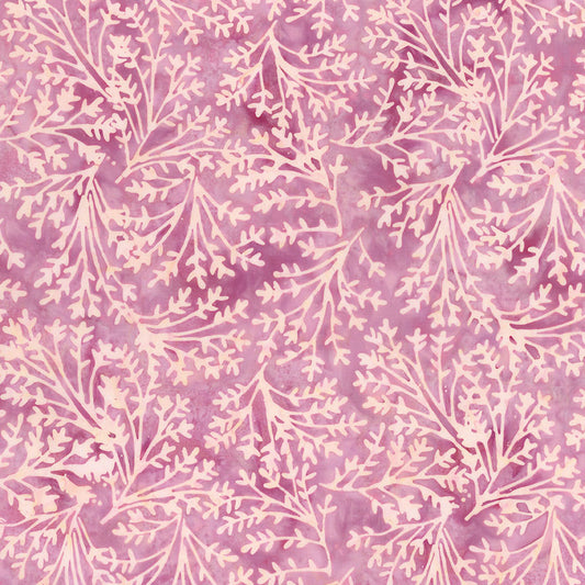 Batik Wildflowers Misty - Wistful Mauve