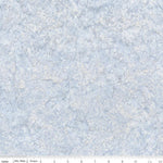 Light blue and white marbled fabric pattern shown flat, with a ruler along the bottom edge for scale.
