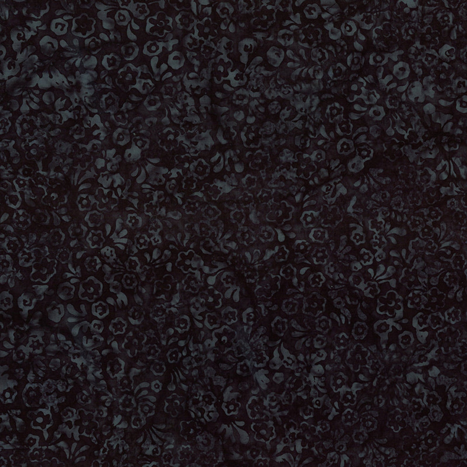 Dark charcoal gray and black floral patterned fabric texture.