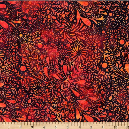 Bali Batik - Dragonfly - Paprika