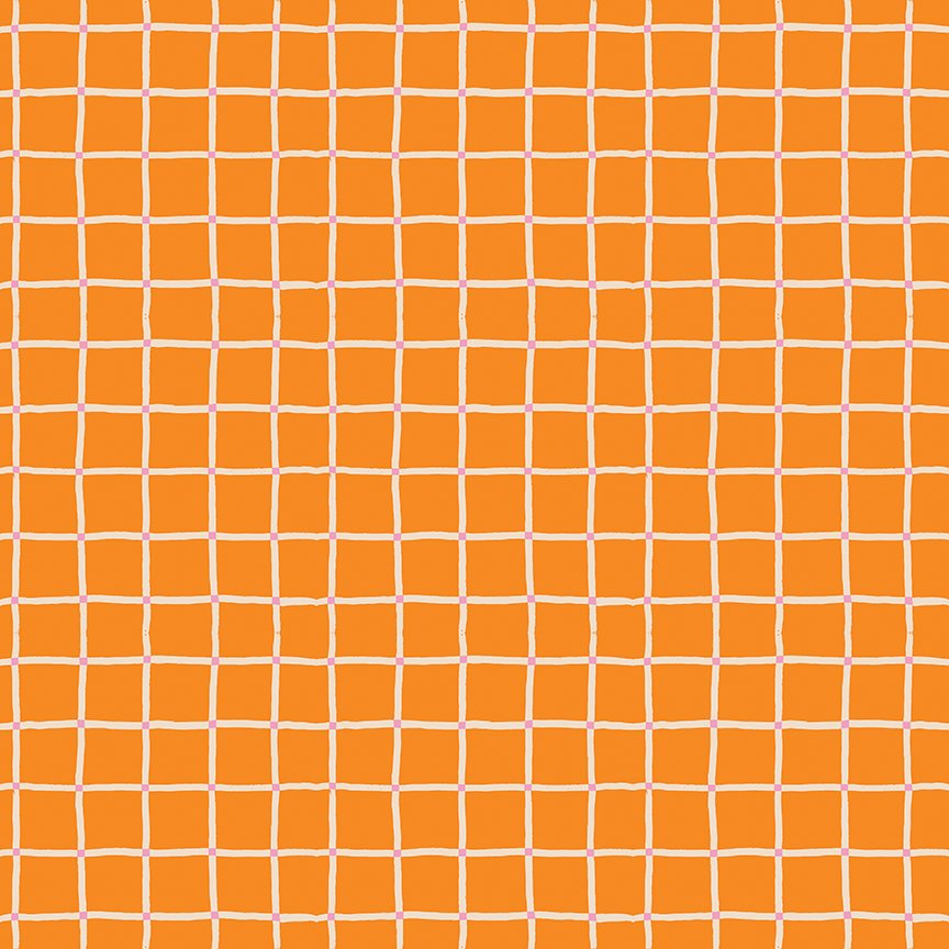 100 Aker Woods - Picnic Plaid - Orange