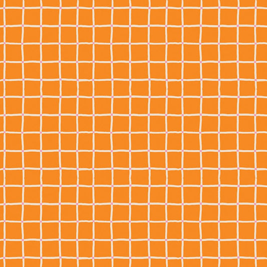 100 Aker Woods - Picnic Plaid - Orange