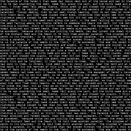 Sewing Seeds - Seed Sower - Black