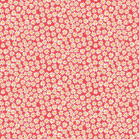 Floral Charms - Daisies - Raspberry