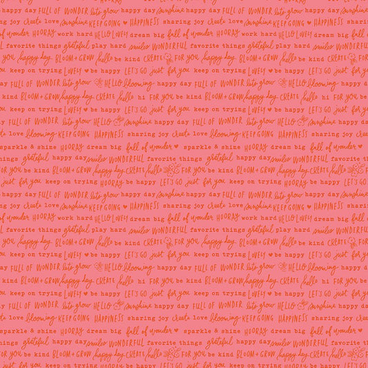 Floral Charms - Pretty Words - Tea Rose