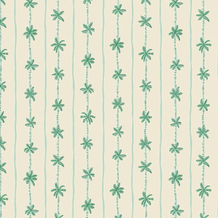 Forever Neverland - Palm Stripe - Sand Dollar