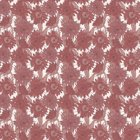 Evening on the Prairie - Sunflower - Dusty Rose