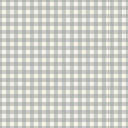 Evening on the Prairie - Picnic Plaid - Stone