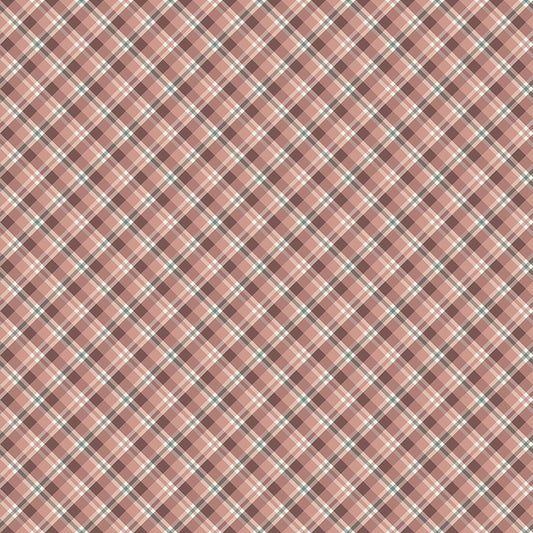 Evening on the Prairie - Prairie Plaid - Dusty Rose