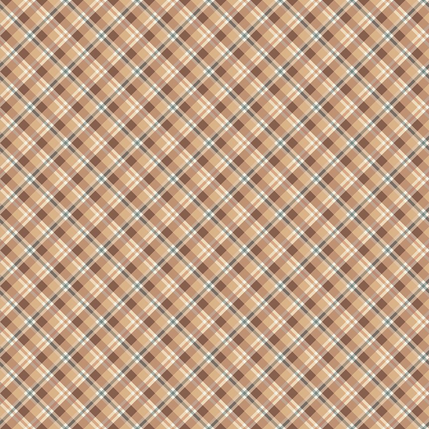 Evening on the Prairie - Prairie Plaid - Sienna