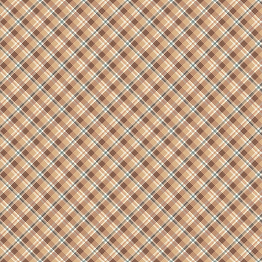 Evening on the Prairie - Prairie Plaid - Sienna