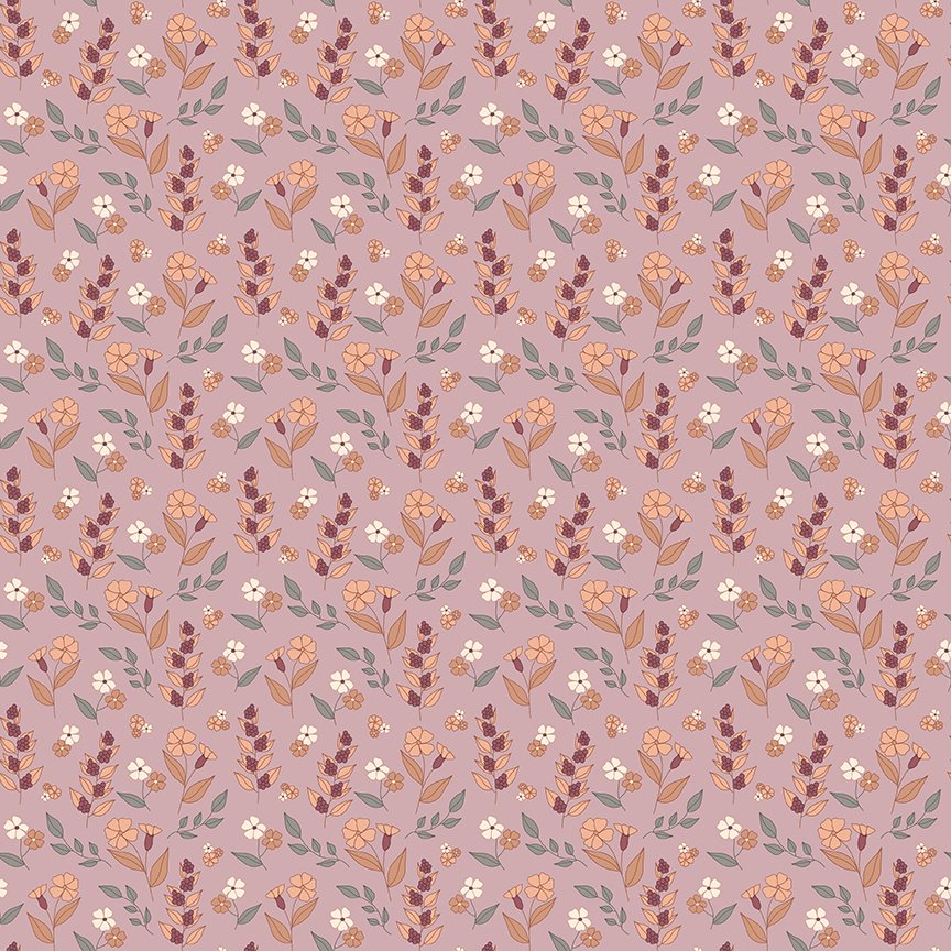 Evening on the Prairie - Autumn Floral - Mauve