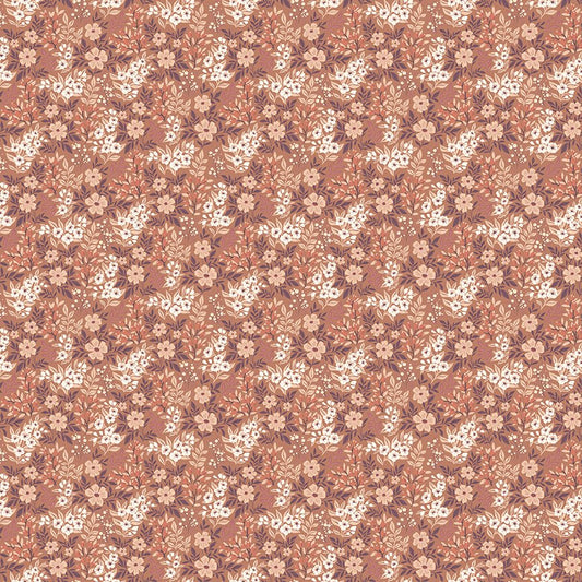 Evening on the Prairie - Ditzy Floral - Umber