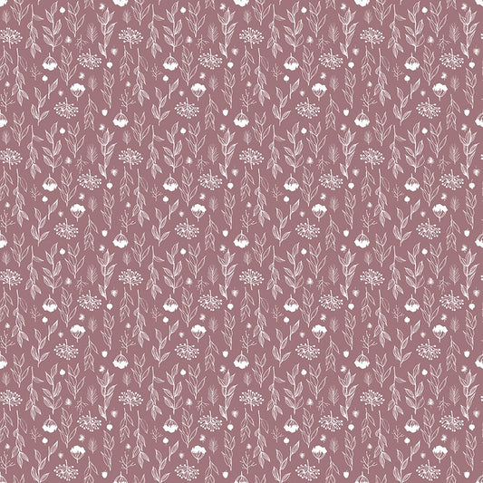 Evening on the Prairie - Silhouette Floral - Heather