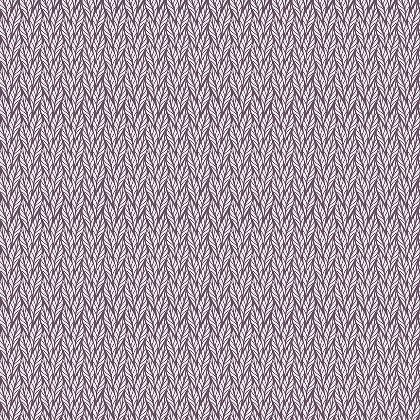 Evening on the Prairie - Geo Leaves - Purple