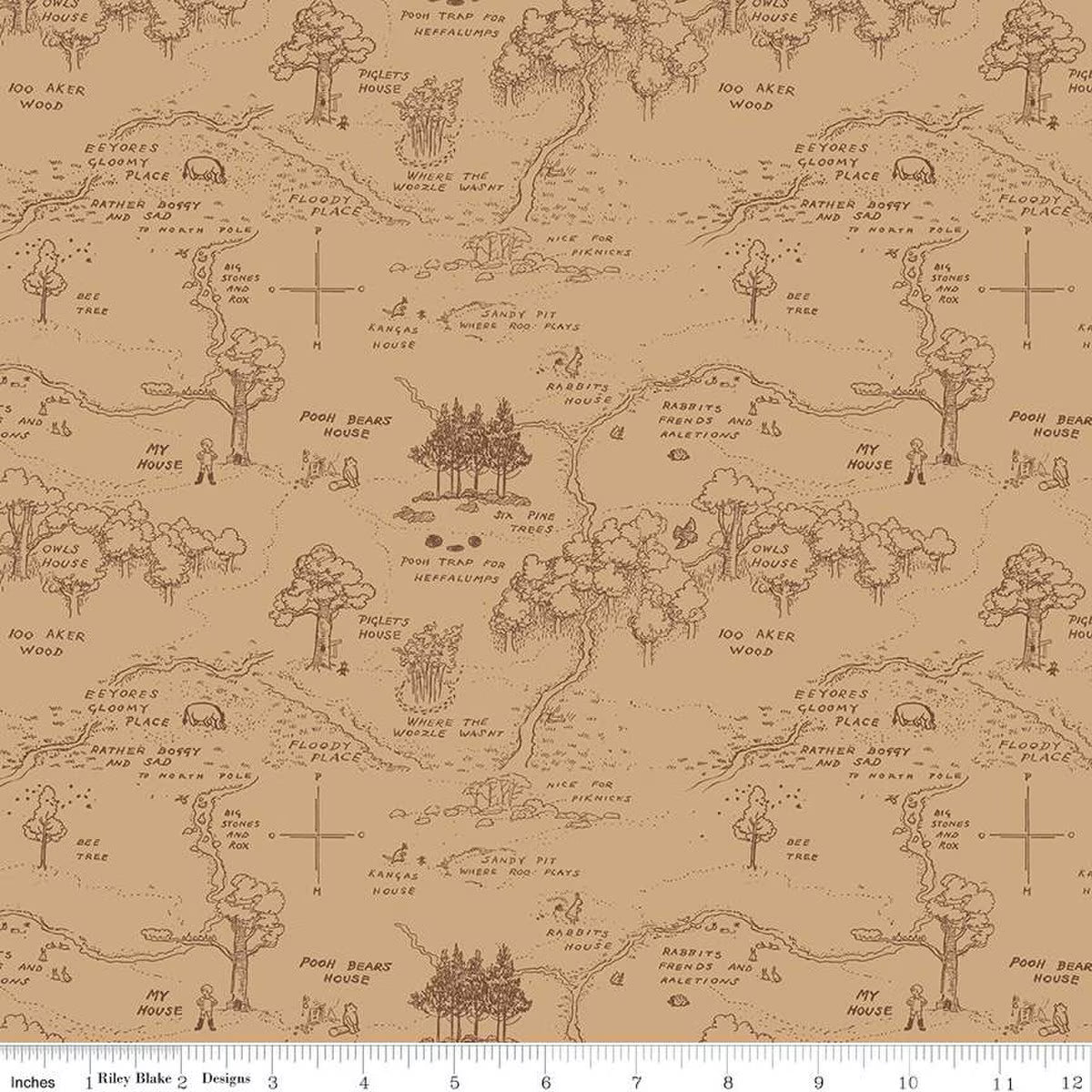 Winnie the Pooh - Map - Brown