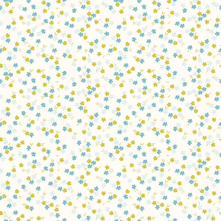 Homage - Ditsy Floral - White