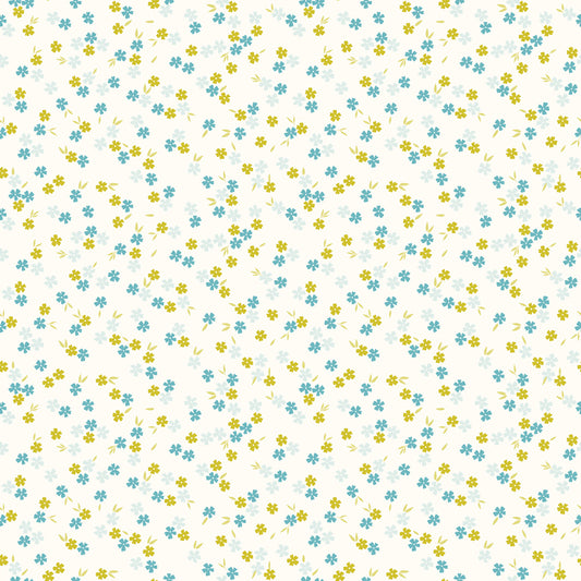 Homage - Ditsy Floral - White