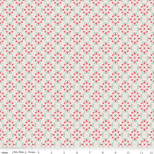Berry & Sage - Wallpaper - Latte