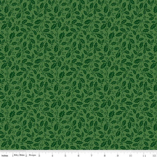 Poinsettias at Christmas - Holly - Green