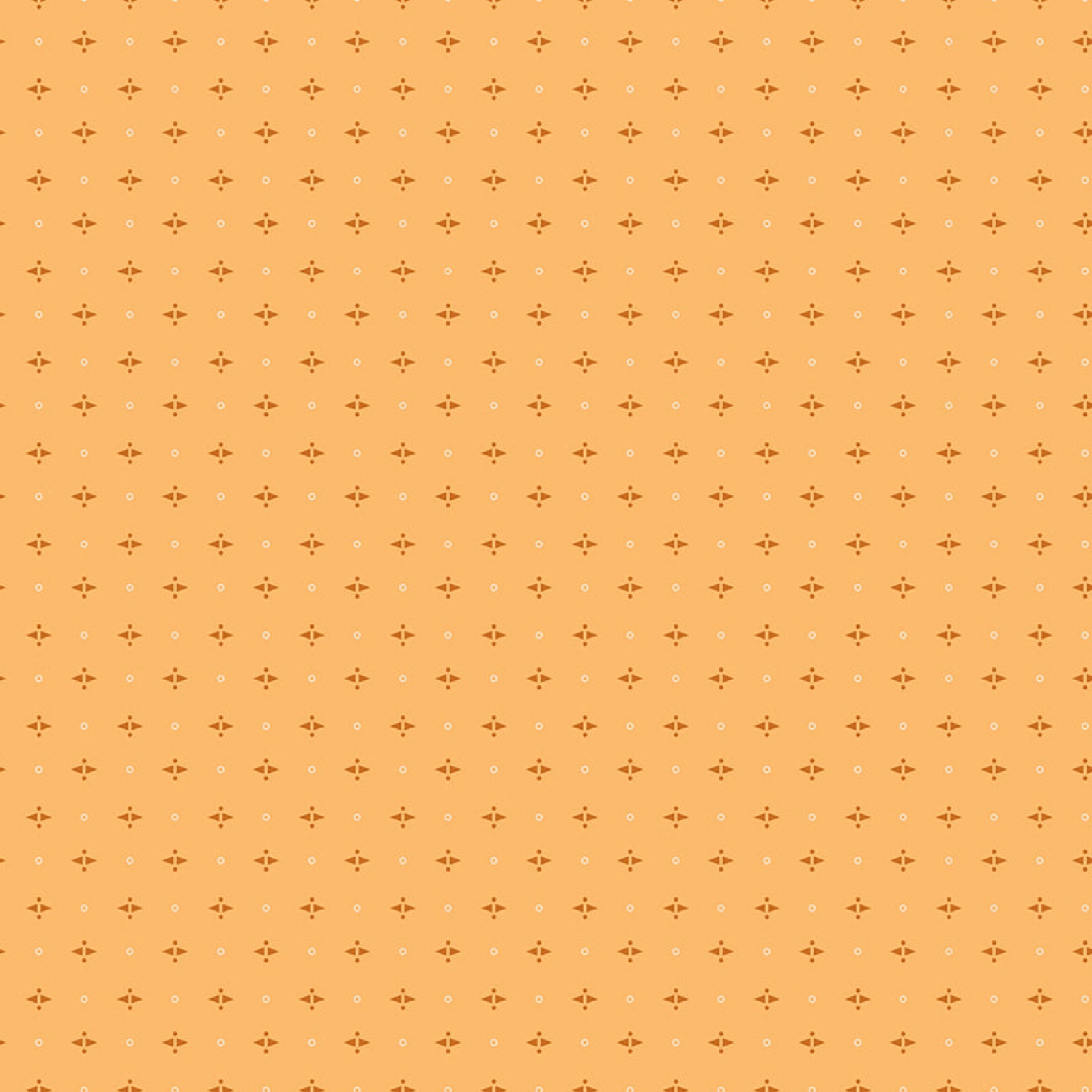 Patterned background with small crosses on a yellow-orange background