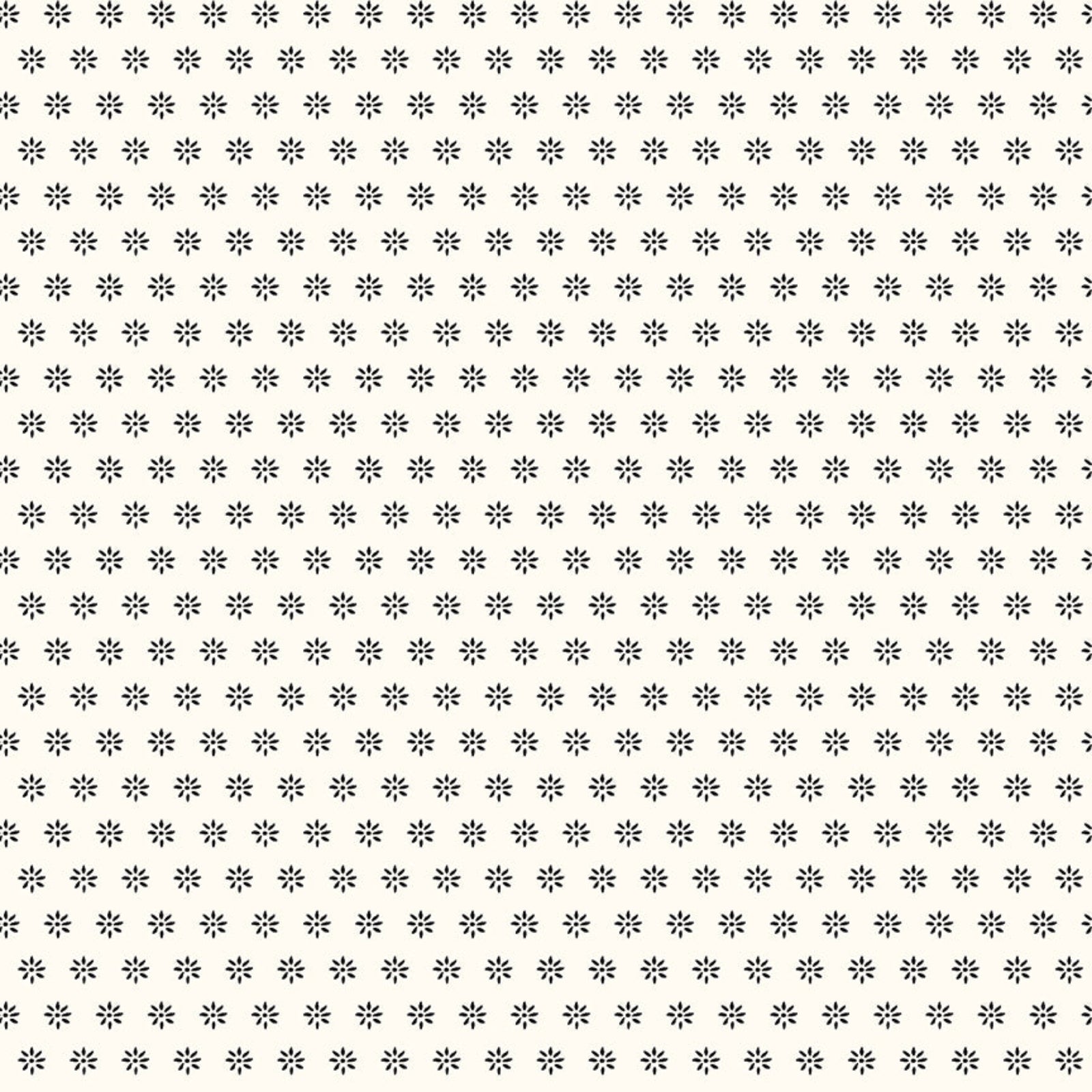 Pattern of small black stars on a white background